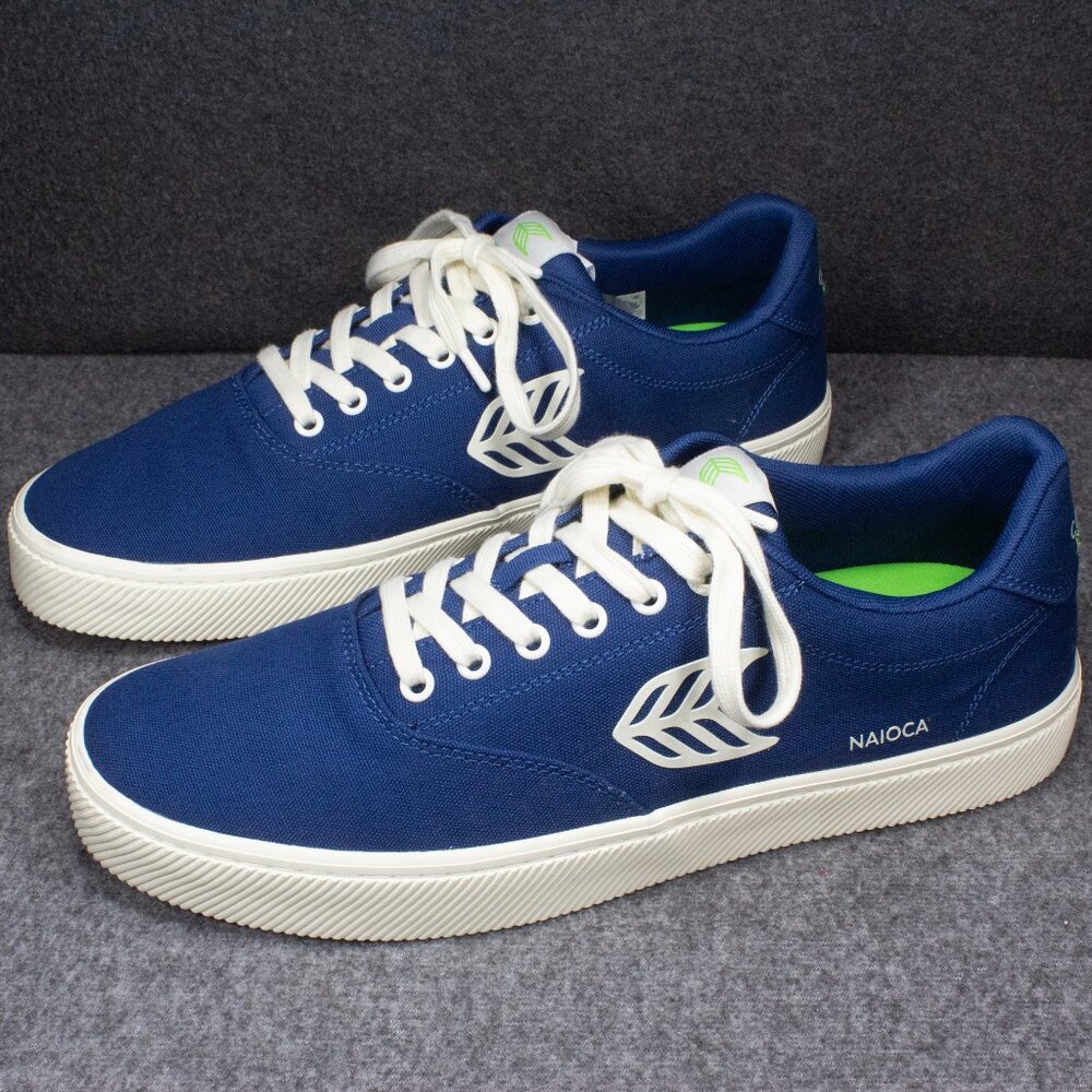 CARIUMA Naioca Low Top Skate Sneakers Shadow Blue Canvas Unisex Mens 12.5